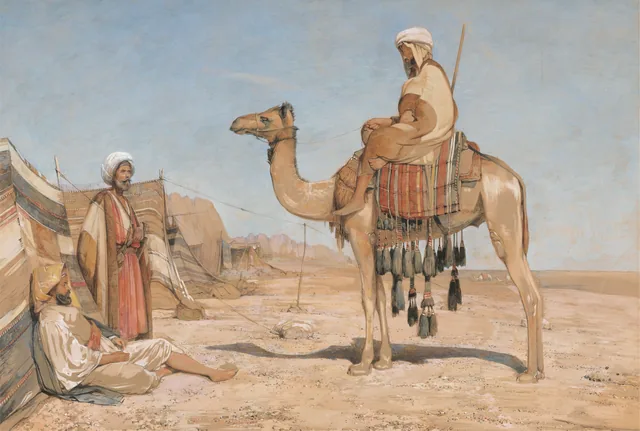 Um acampamento beduíno, ou Árabes beduínos, John Frederick Lewis