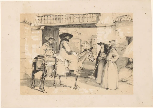Moines mendiants à une porte de Grenade, John Frederick Lewis