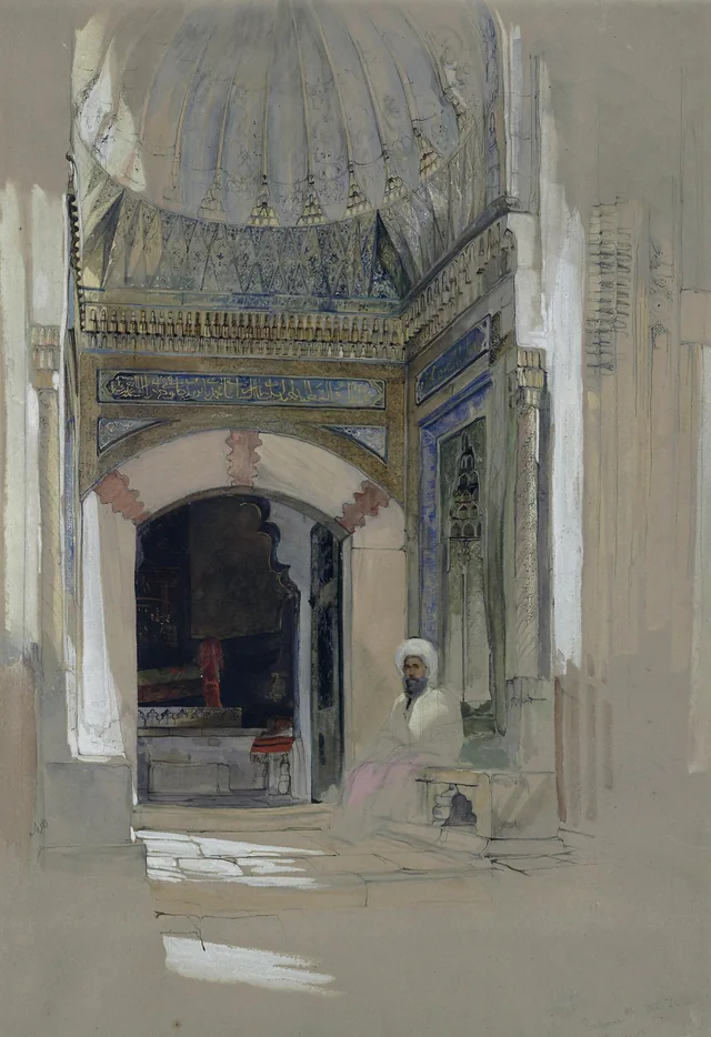Entrada do túmulo do sultão Mehmet I, Bursa, John Frederick Lewis