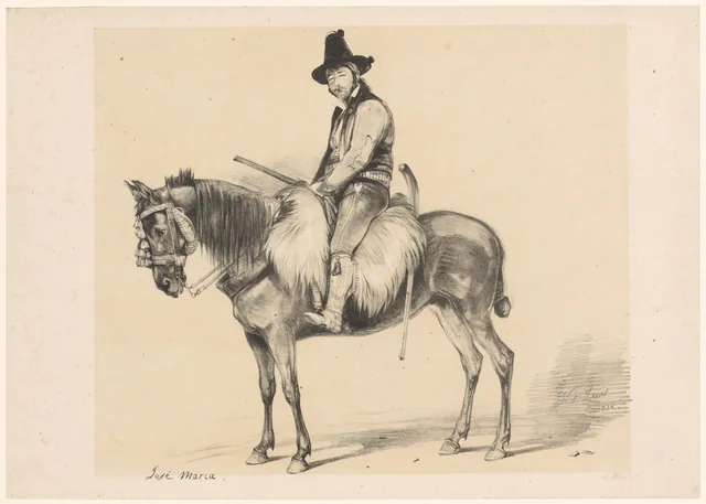 Le bandit José Maria à cheval, John Frederick Lewis