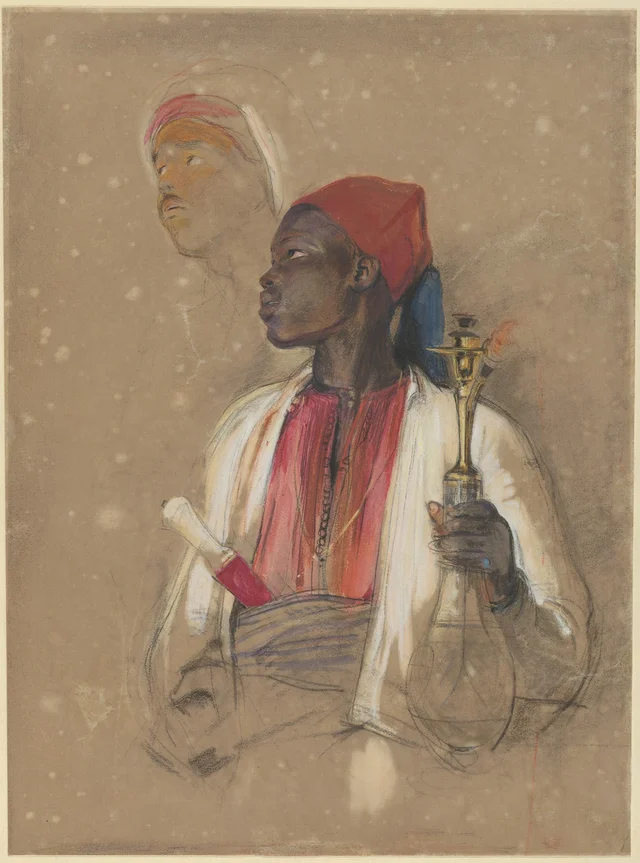 Estudo para «O Portador do cachimbo», John Frederick Lewis