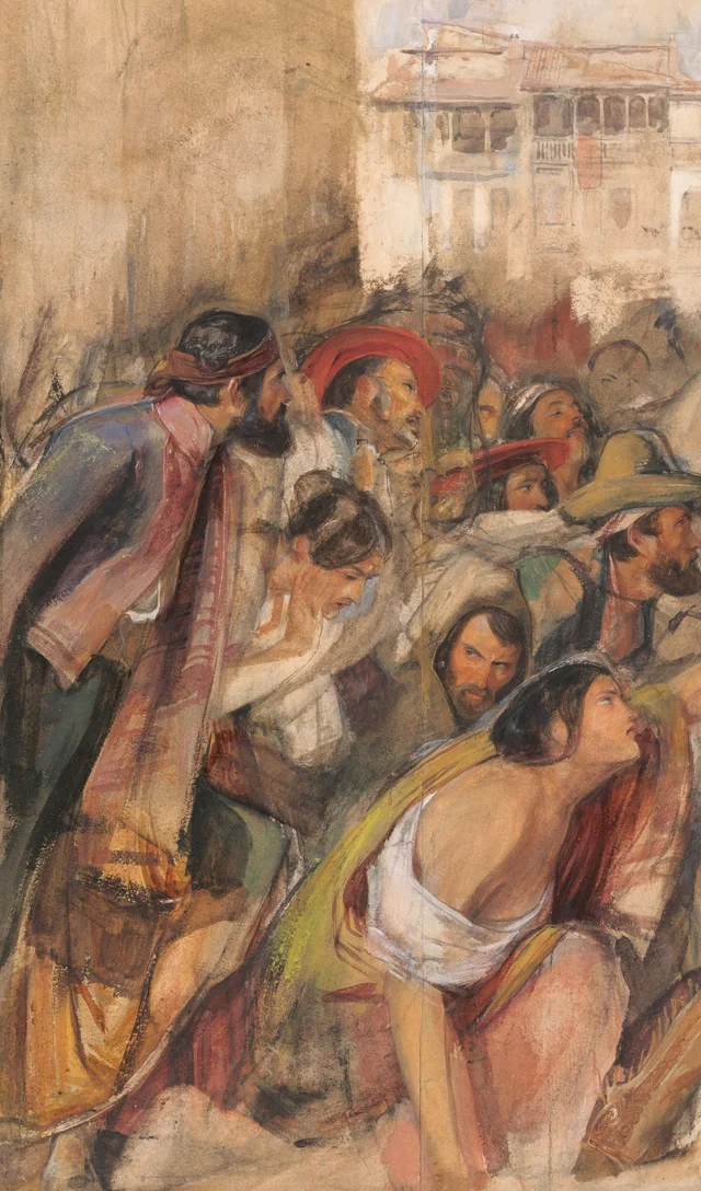 Estudio para la Proclamación de don Carlos, John Frederick Lewis