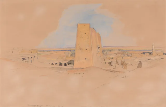 Templo de Edfu, Alto Egito, John Frederick Lewis