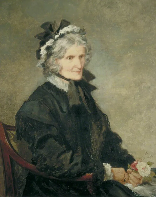 Portrait de la mère de l'artiste, John Gilbert