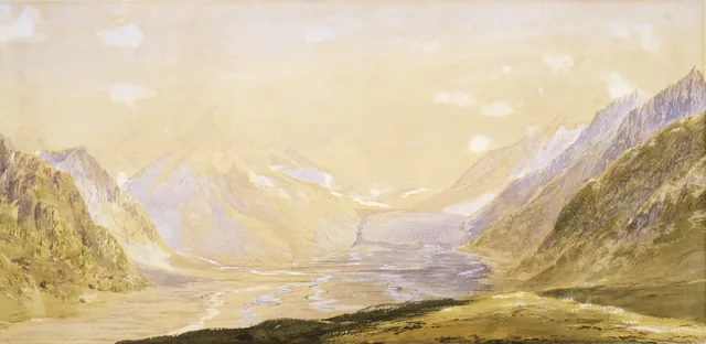 O monte Cook e a geleira Tasman, John Gully