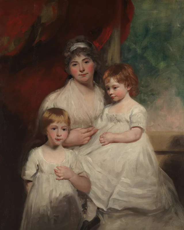 La Sra. John Garden (Ann Garden, 1769-1842) y sus hijos John (1796-1854) y Ann Margaret (nacida en 1793), John Hoppner