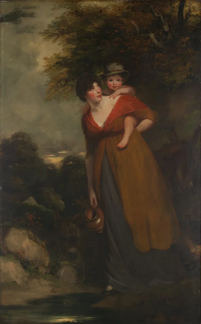 Mrs. Richard Brinsley Sheridan (Hester Jane Ogle, 1775/76–1817) and Her Son (Charles Brinsley Sheridan, 1796–1843), John Hoppner