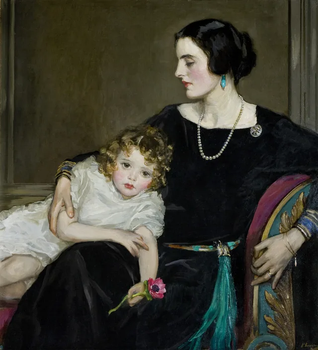 Anne Moira e a honorável Mrs. Forbes-Sempill, John Lavery