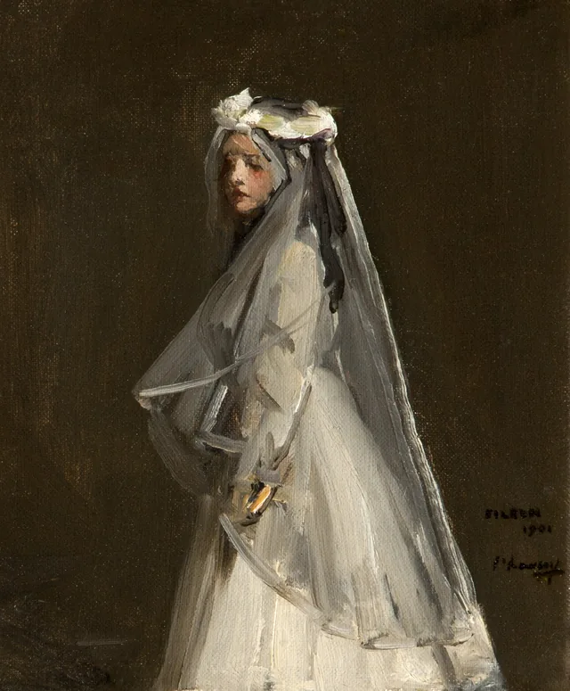 Eileen, Her First Communion, John Lavery