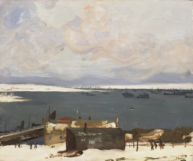 Longhope, 1917. Órcadas, John Lavery