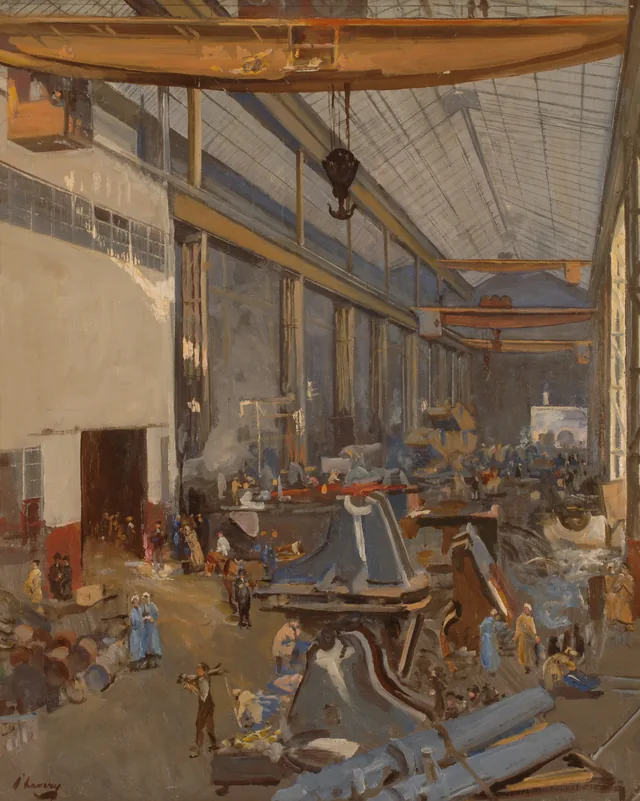 Munições, Newcastle, 1917, John Lavery