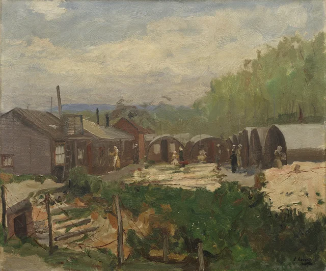 NO 3 GS, acampamento dos VAD, Rouen, 1919, John Lavery