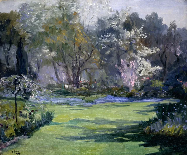 Primavera, o jardim, villa Sylvia, John Lavery