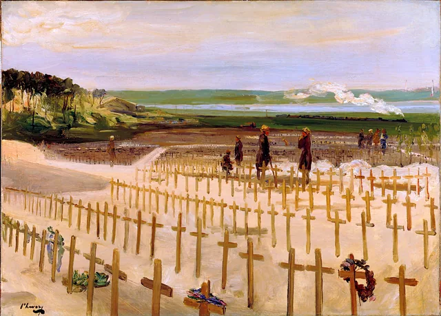 O cemitério de Étaples, 1919, John Lavery