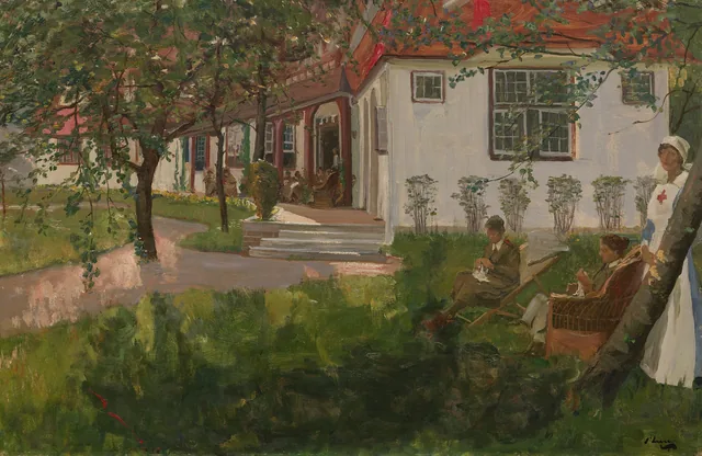 A casa de convalescença do QMAAC, Le Touquet, 1919, John Lavery