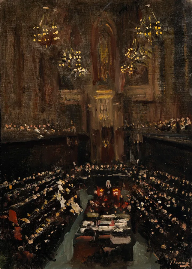 A Ratificação do tratado irlandês na Câmara dos Lordes, 1921, John Lavery