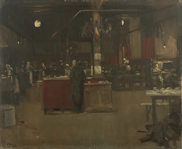 A cantina de emergência das mulheres, Gare du Nord, Paris, 1919, John Lavery