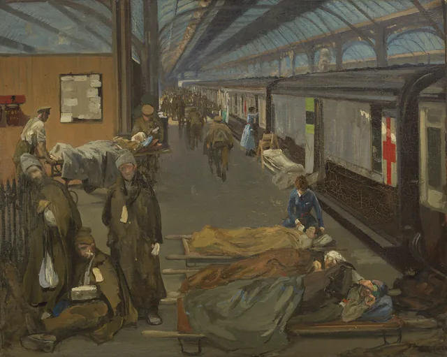 Os feridos em Dover, 1918, John Lavery