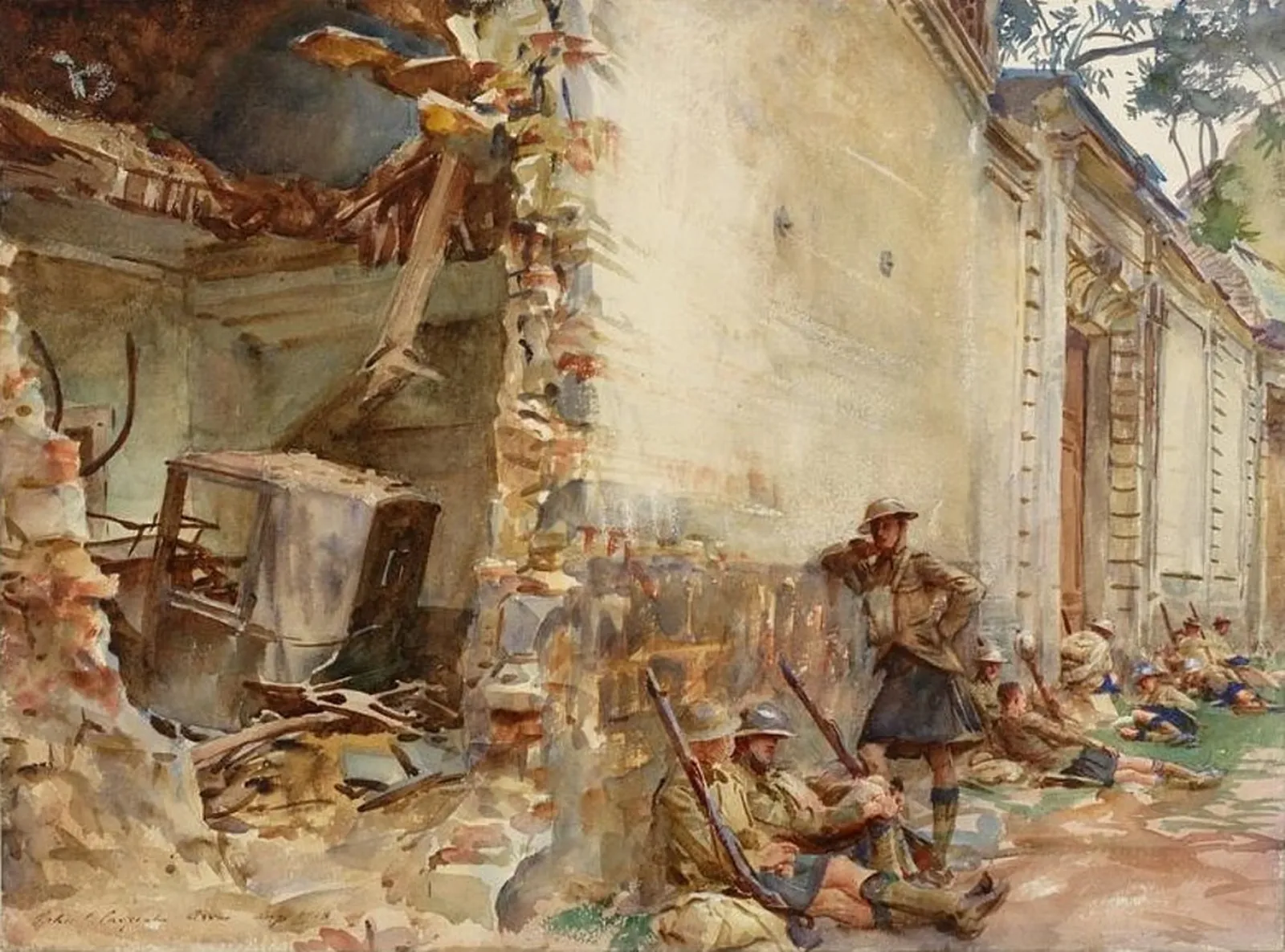 A Street in Arras, John Singer Sargent