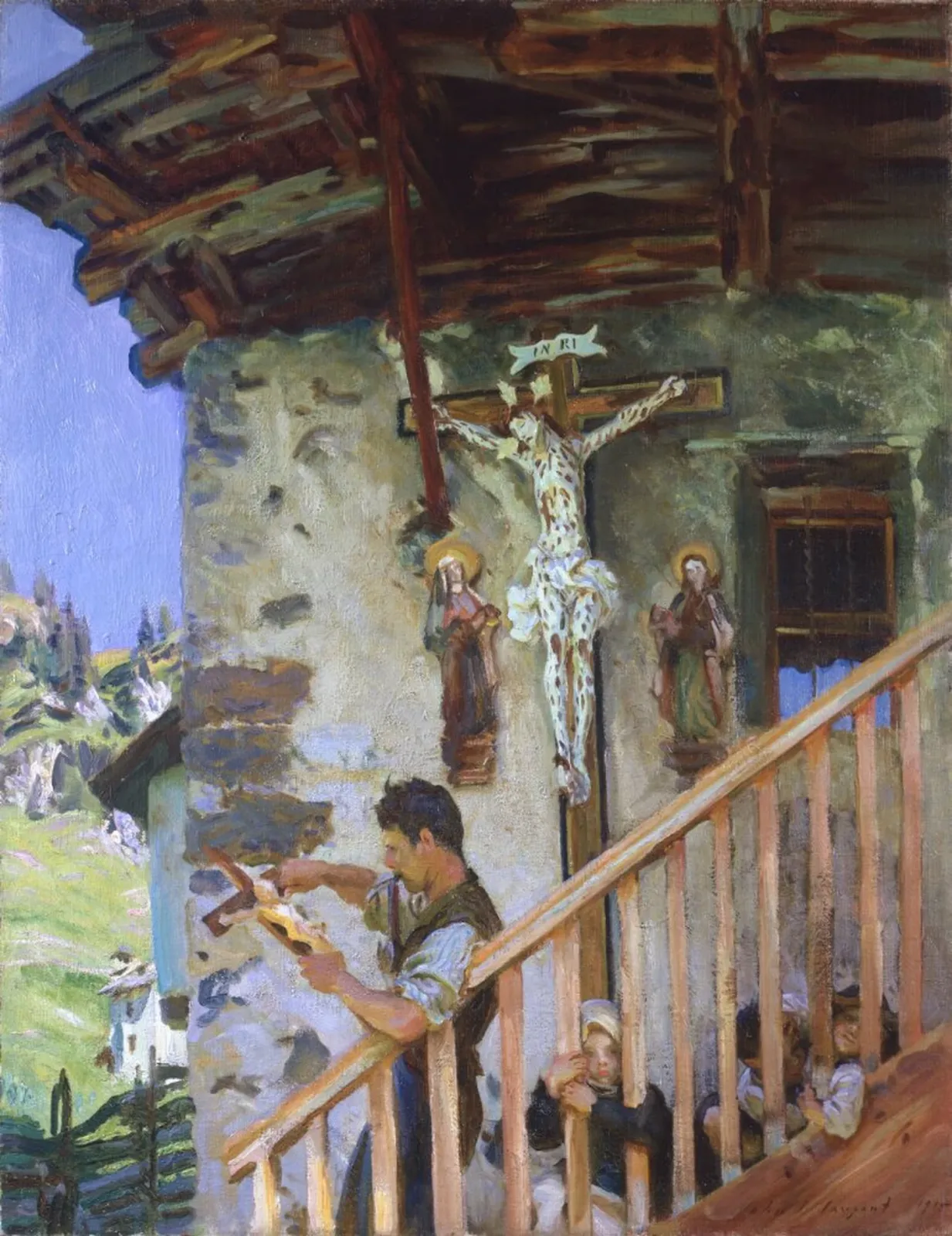 A Tyrolese Crucifix, John Singer Sargent
