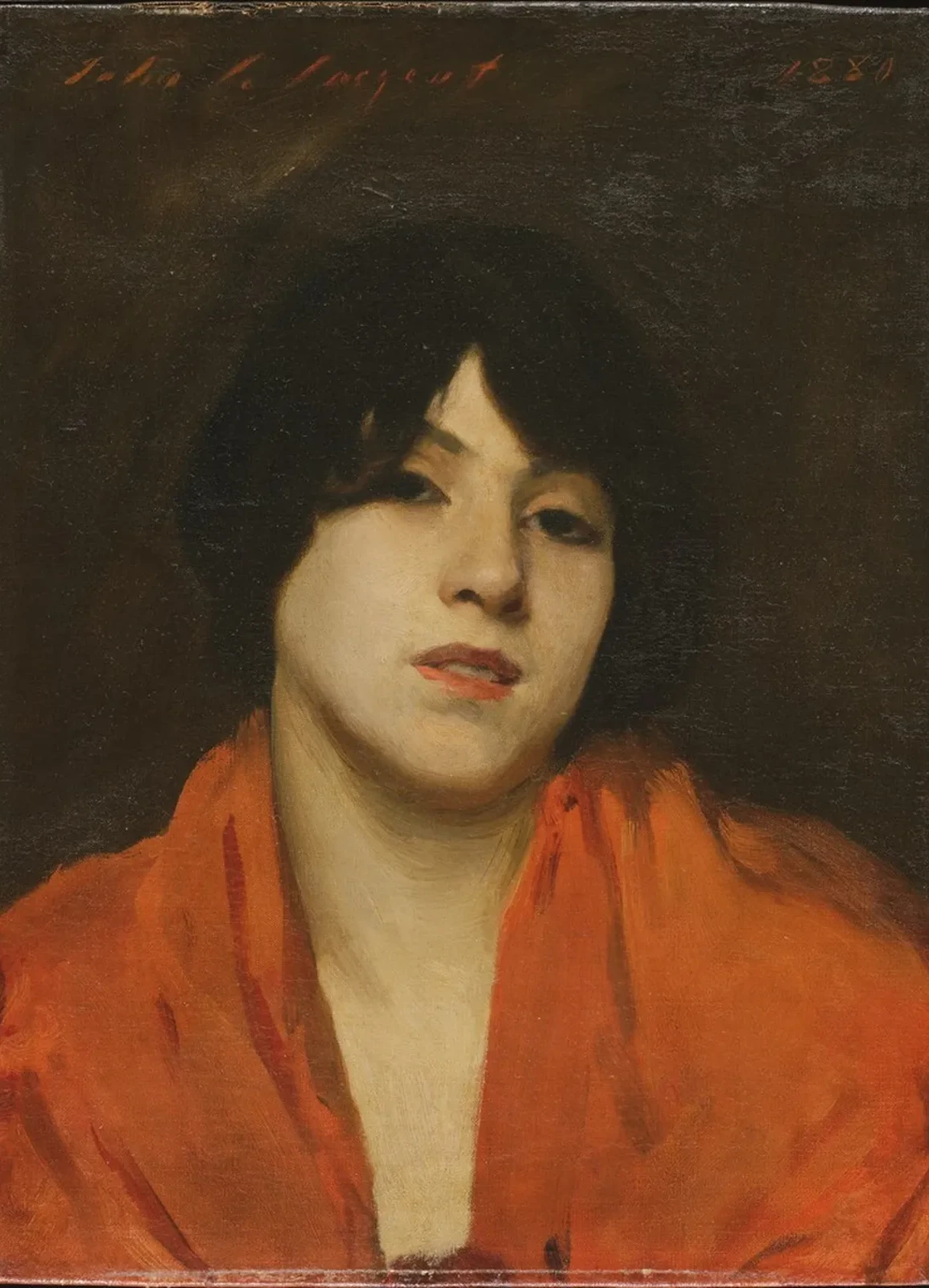 A Venetian Woman in a Scarlet Shawl ("Gigia Viani"), John Singer Sargent