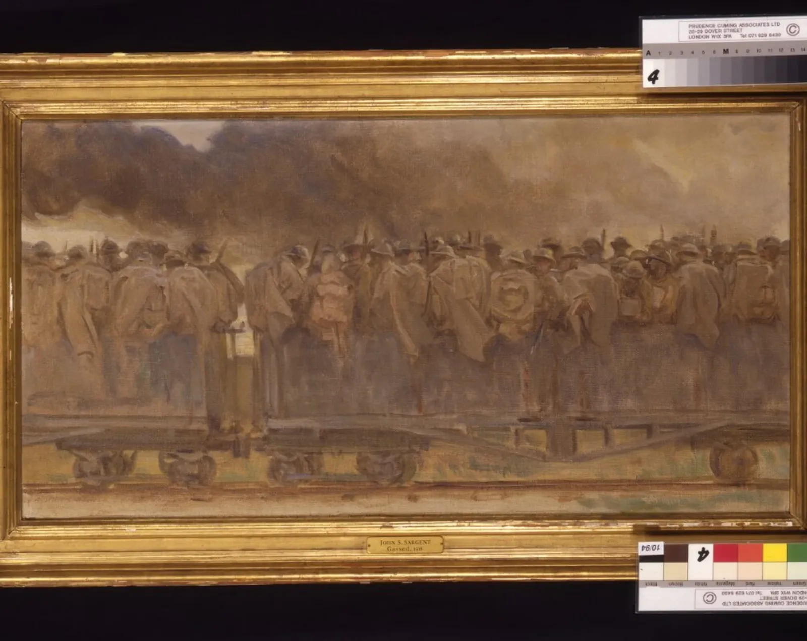 American Troops Going up the Line, John Singer Sargent