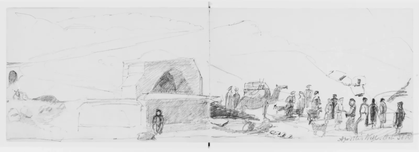Apostle's Well (from Sketchbook), John Singer Sargent