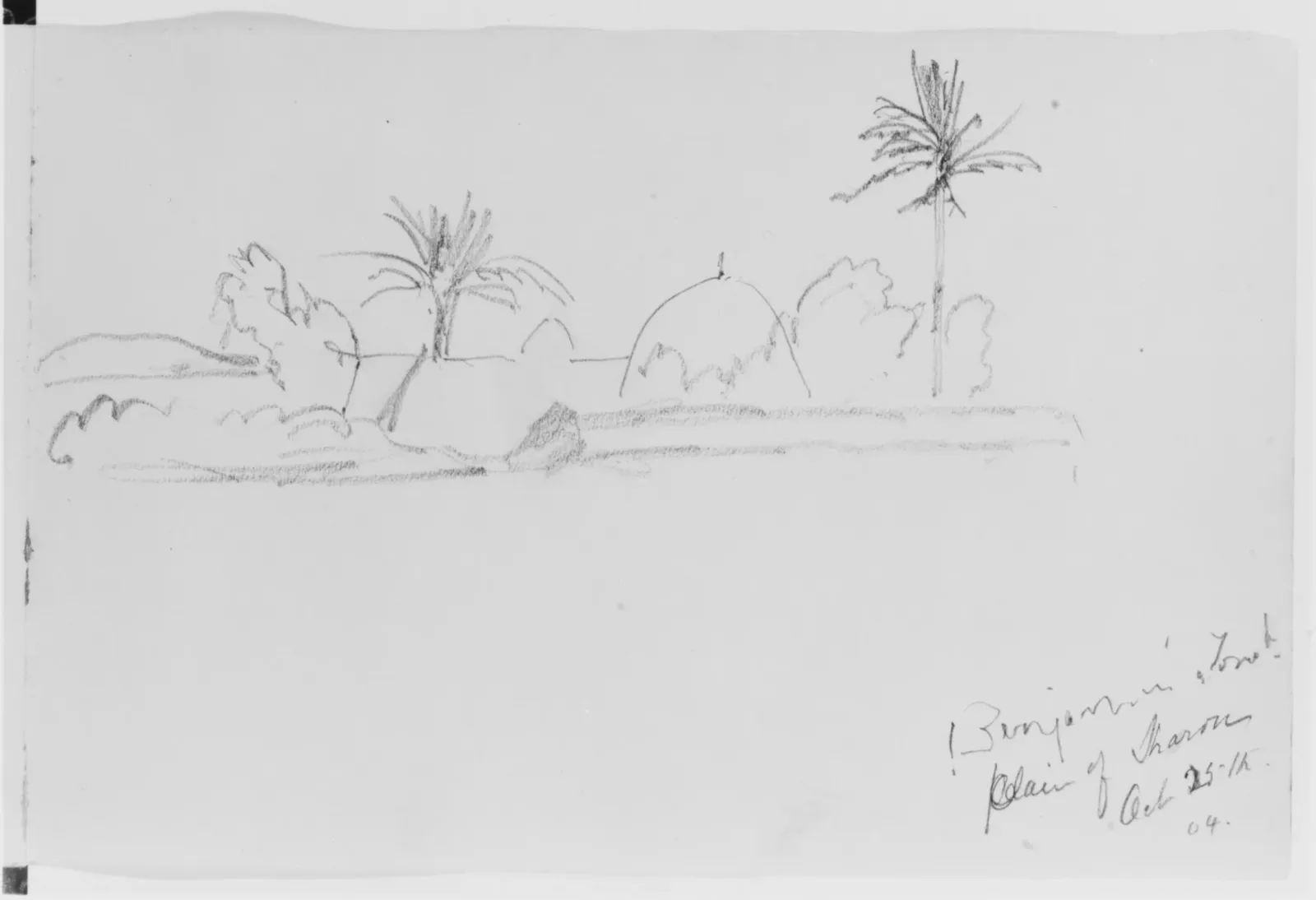 Benjamin's Tomb, 1904 (from Sketchbook), John Singer Sargent