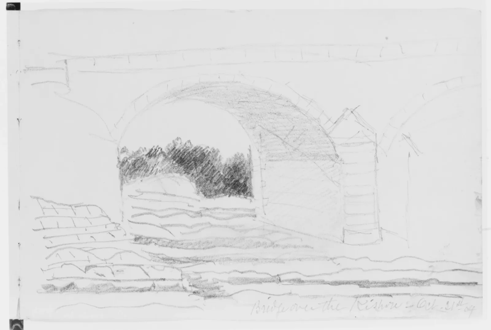 Bridge Over the Kishore, 1904 (from Sketchbook), John Singer Sargent