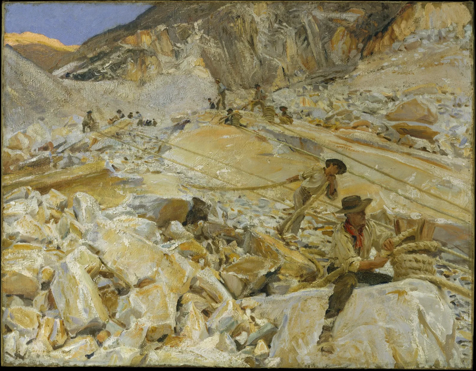 Bringing Down Marble from the Quarries to Carrara, John Singer Sargent