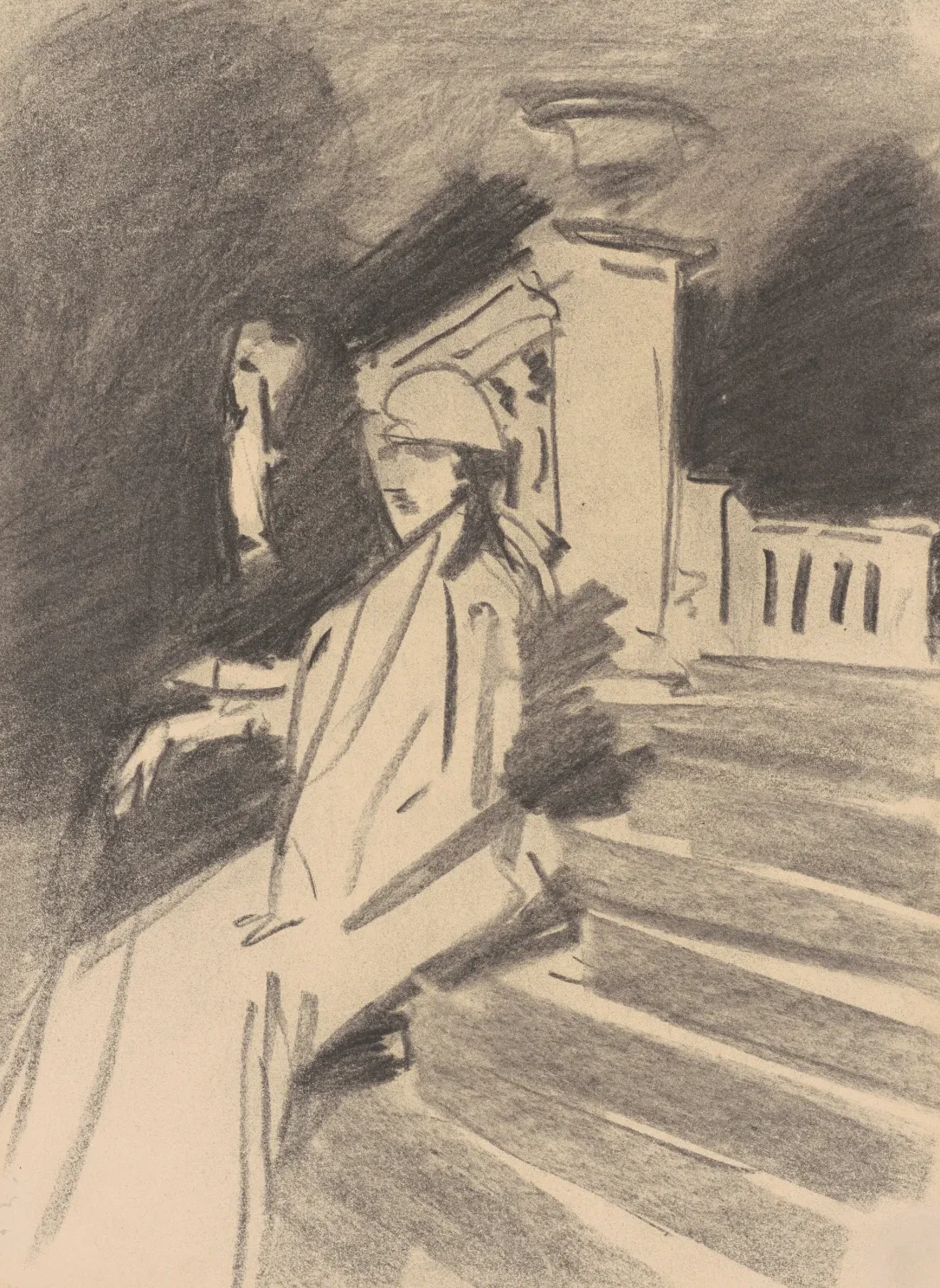 By the Fountain, Villa Torlonia, Frascati, Italy, John Singer Sargent