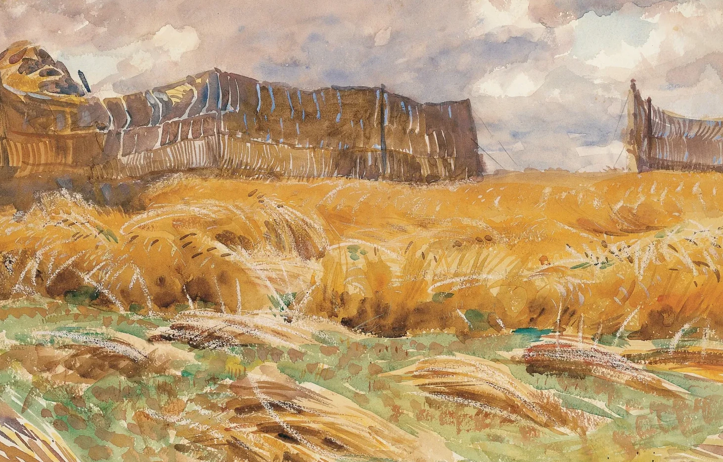 Camouflaged Field in France, John Singer Sargent