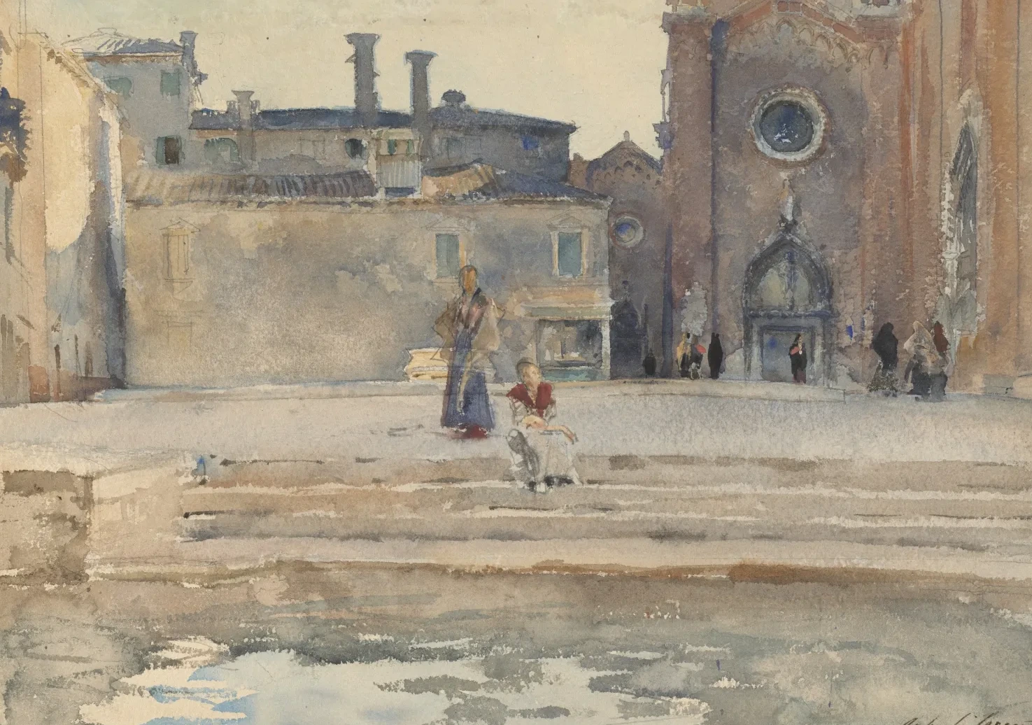 Campo dei Frari, Venise, John Singer Sargent