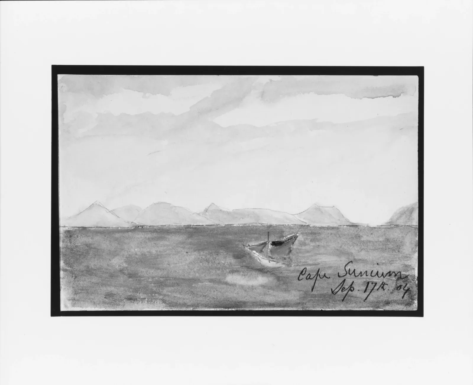 Cape Sunium (from Sketchbook), John Singer Sargent
