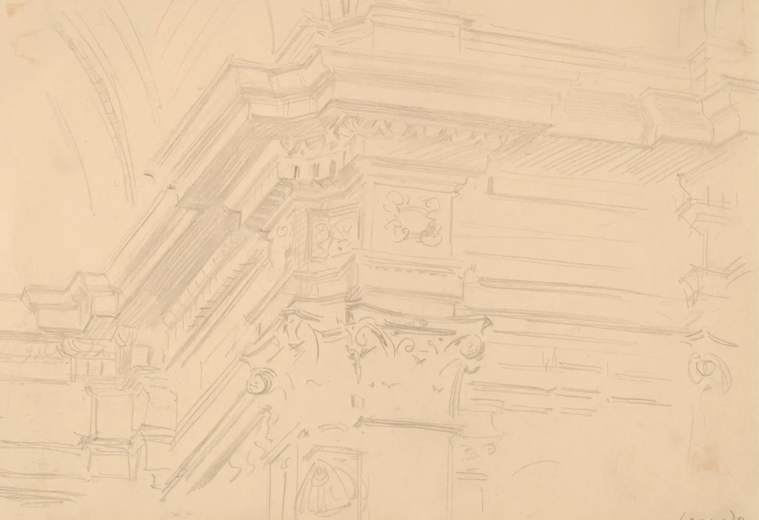 Capilla Real Entablature, Granada, John Singer Sargent