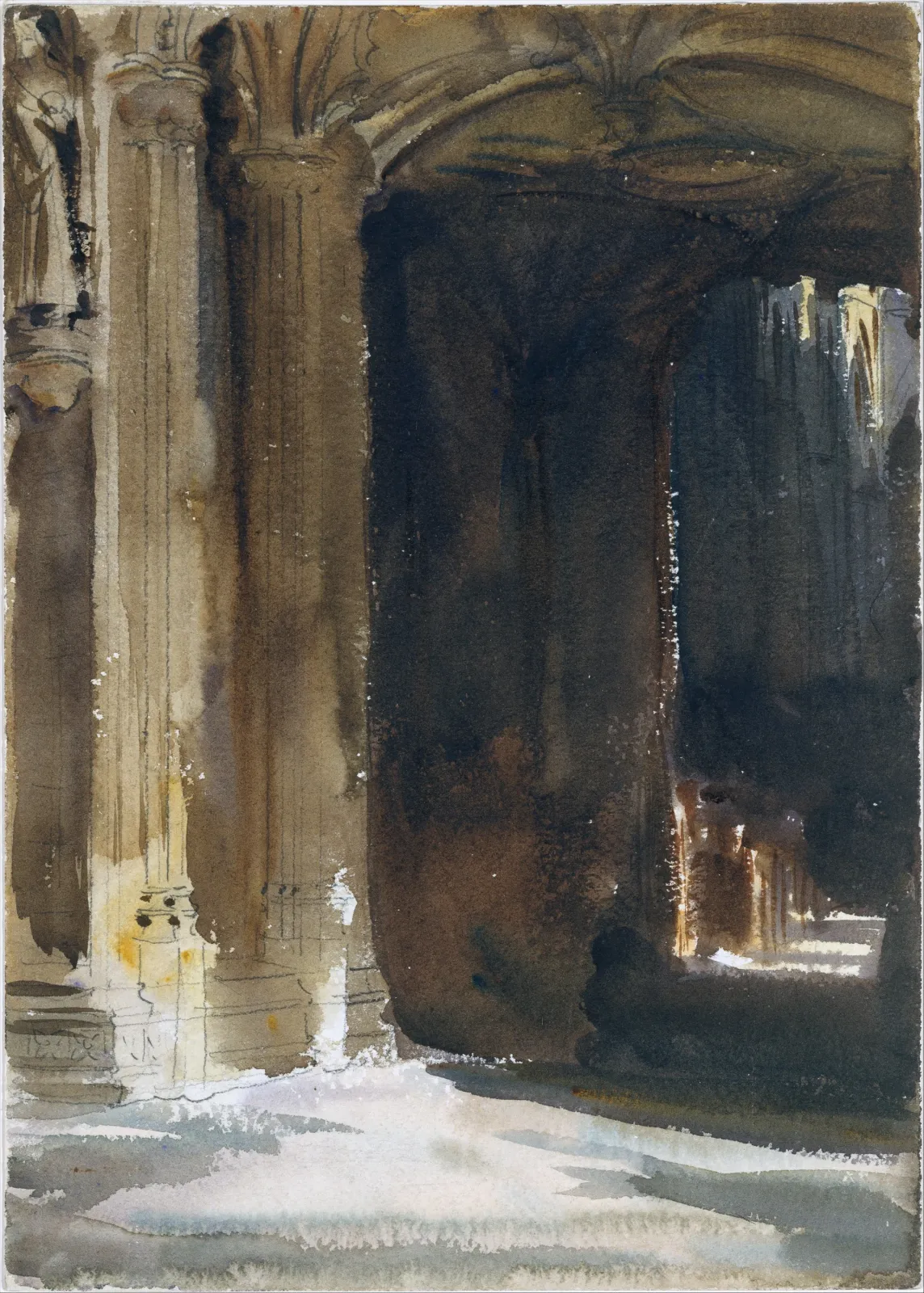 Cathedral Interior, John Singer Sargent