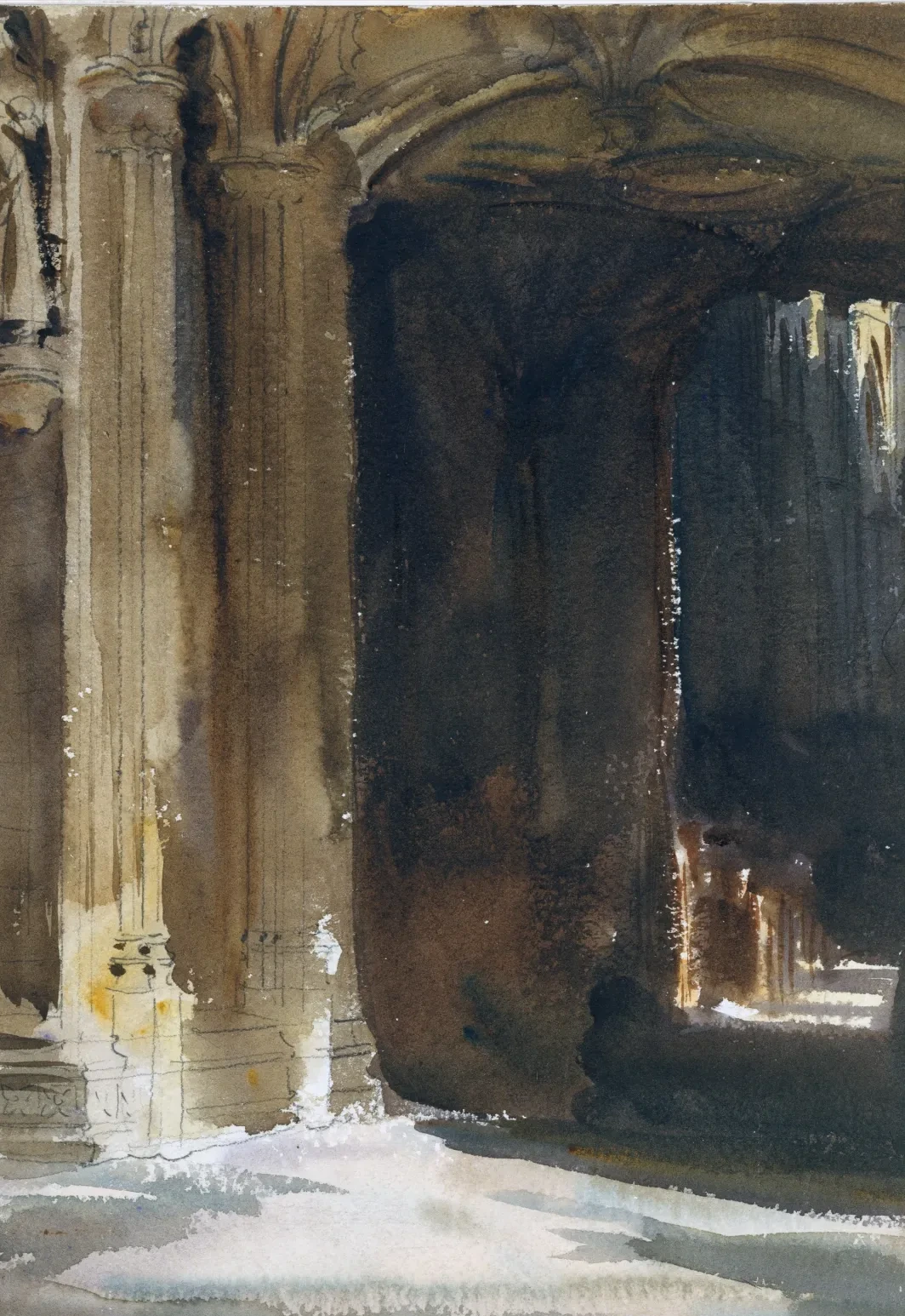 Cathedral Interior, John Singer Sargent