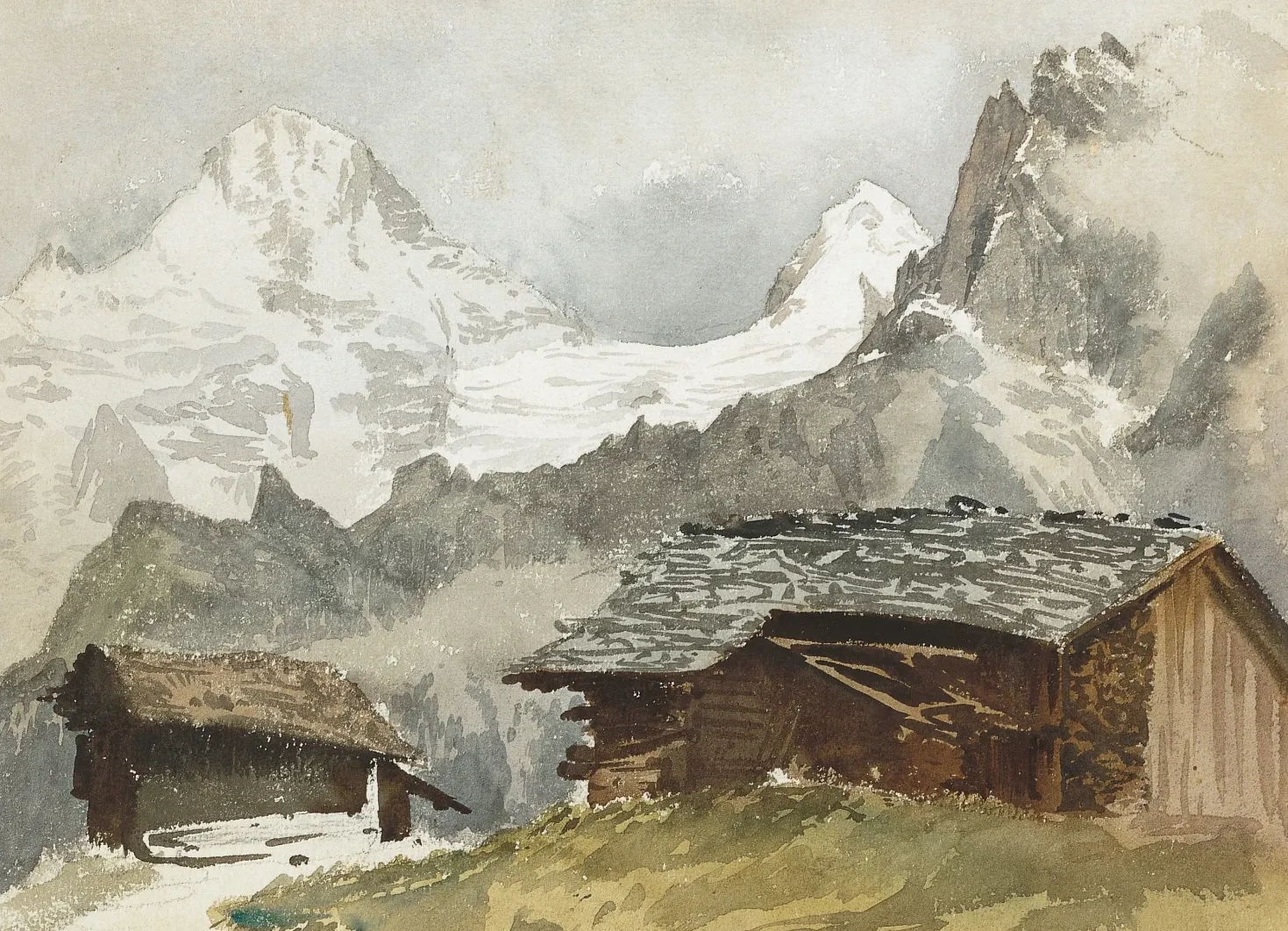 Chalets, Breithorn, Mürren, John Singer Sargent