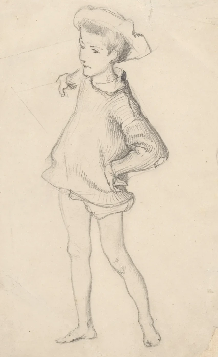 Child, Study for "En Route pour la Pêche" and "Fishing for Oysters at Cancale", John Singer Sargent