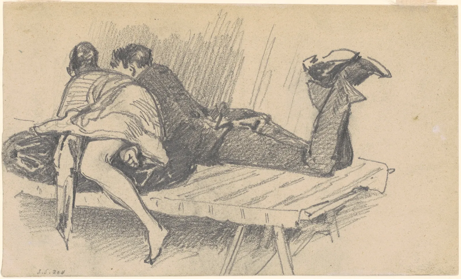 Couple on a Cot, John Singer Sargent