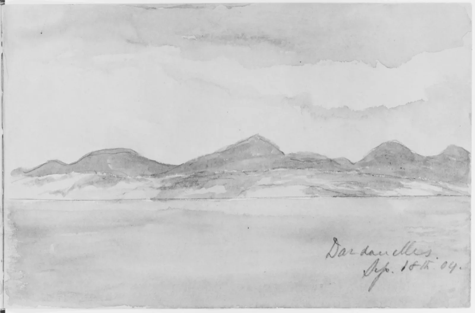 Dardanelles (from Sketchbook), John Singer Sargent