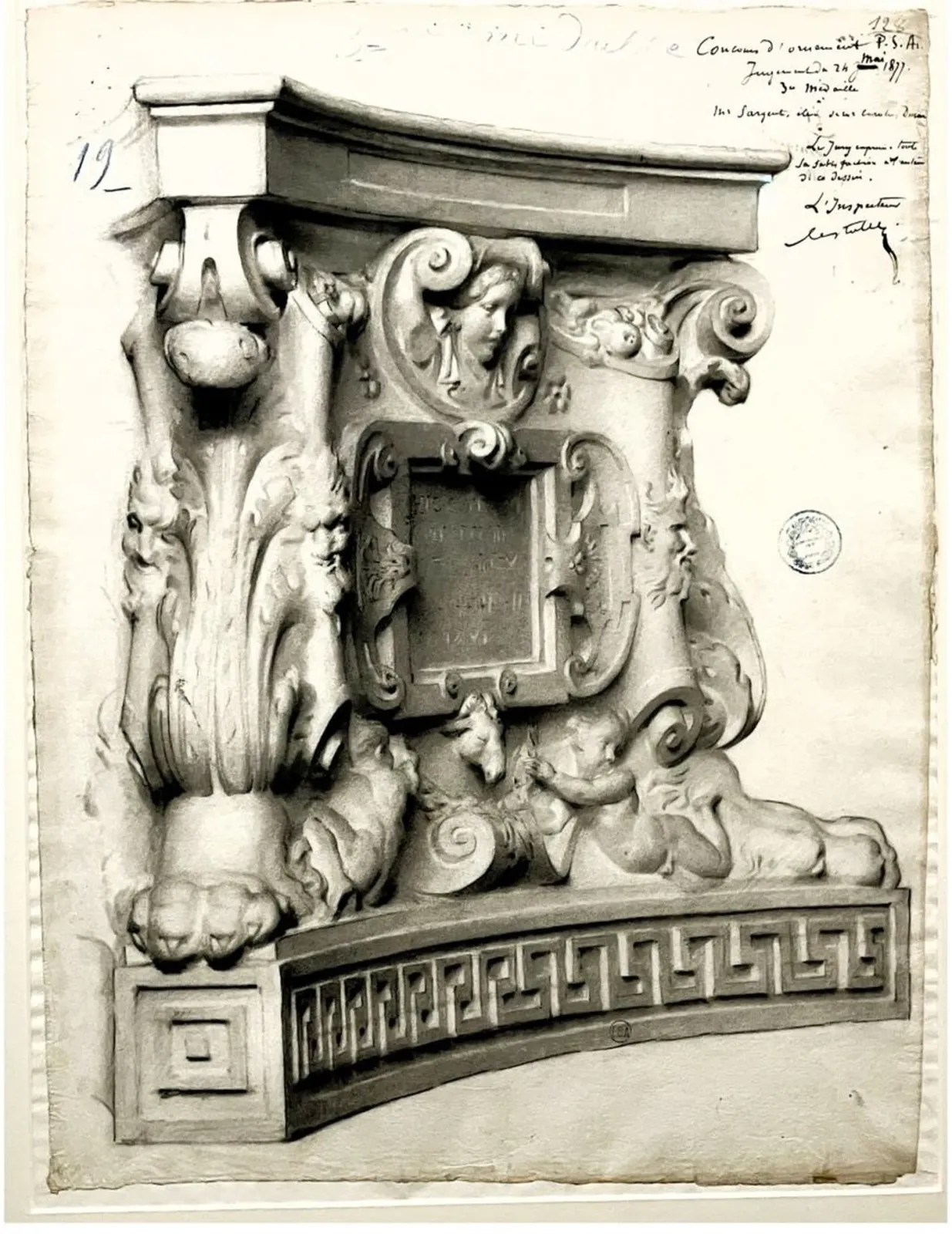Dessin d'ornement, John Singer Sargent