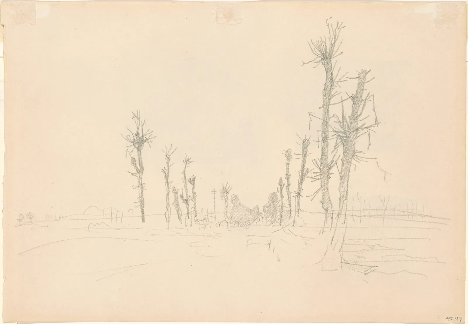 Devastated Landscape [verso], John Singer Sargent