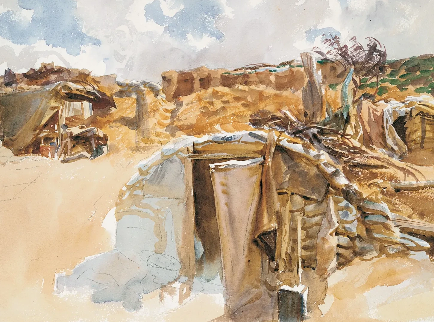 Dugout, John Singer Sargent