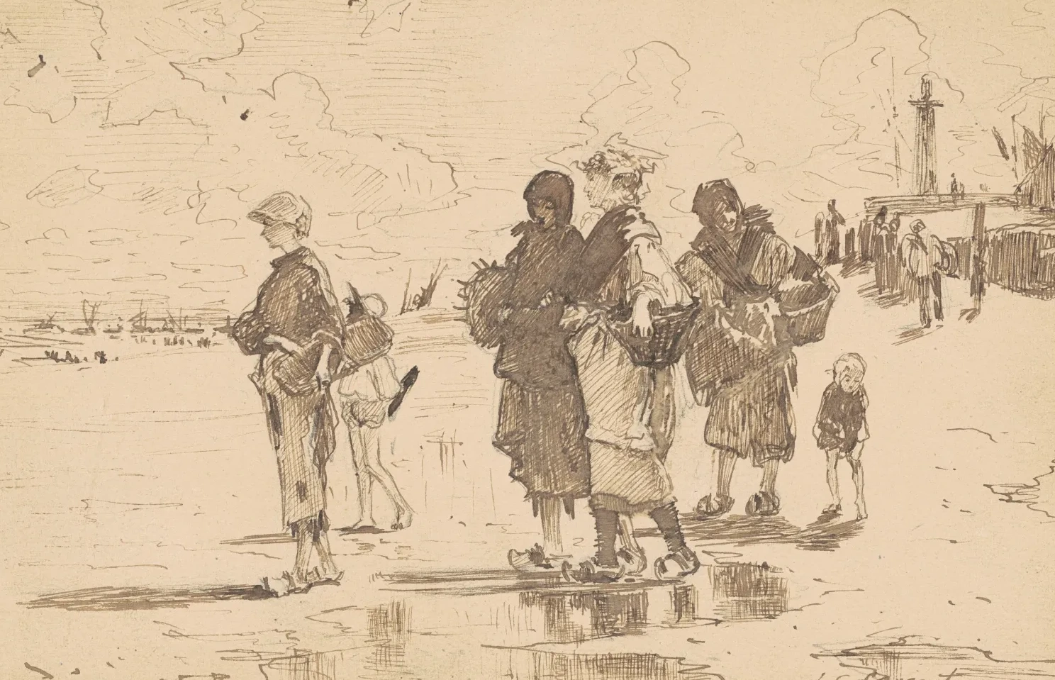 En Route pour la pêche (Setting Out to Fish), John Singer Sargent