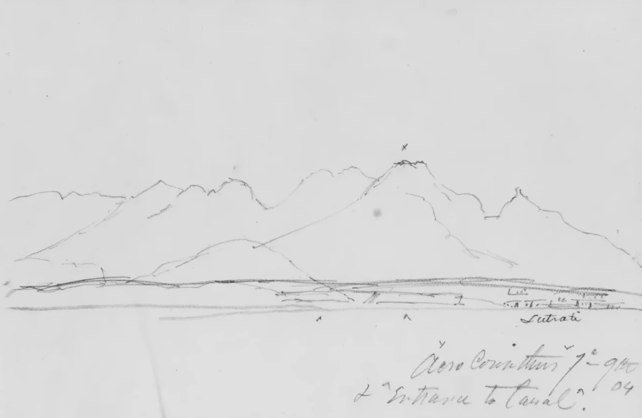 Entrance to Canal (from Sketchbook), John Singer Sargent