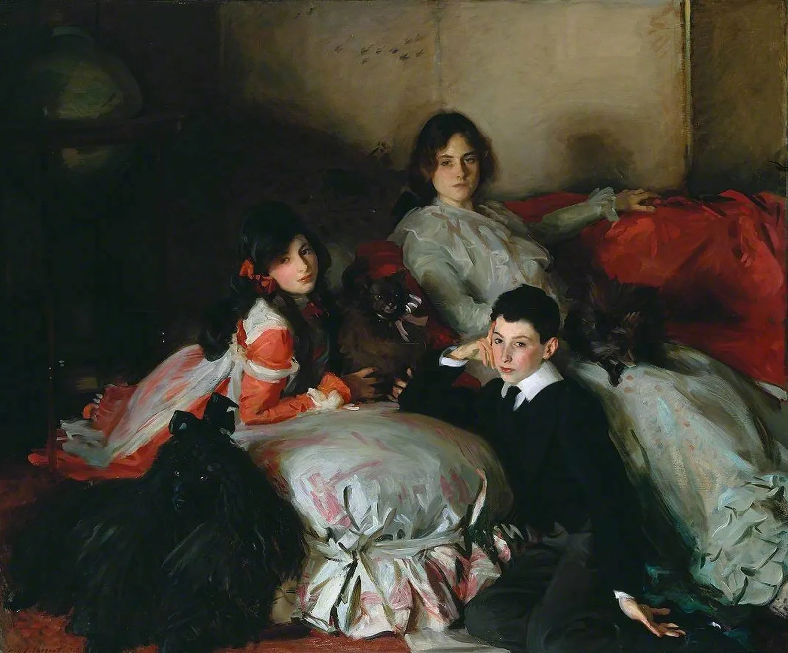 Essie, Ruby and Ferdinand, Children of Asher Wertheimer, John Singer Sargent