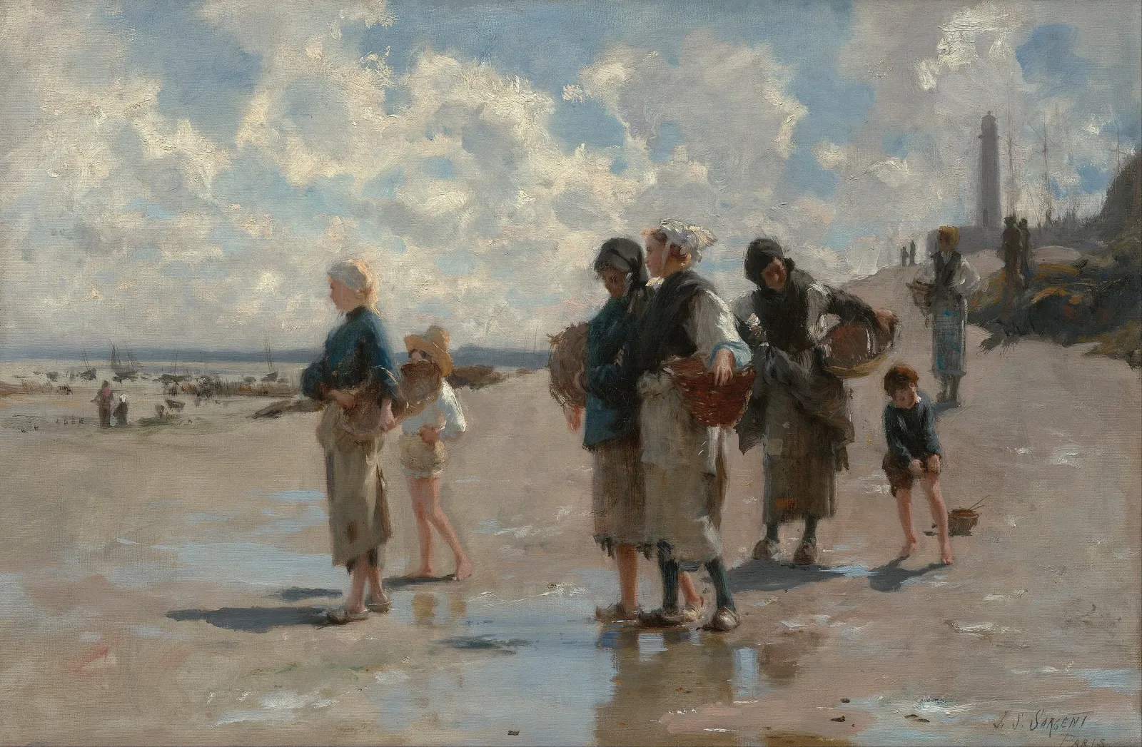 Fishing for Oysters at Cancale, John Singer Sargent