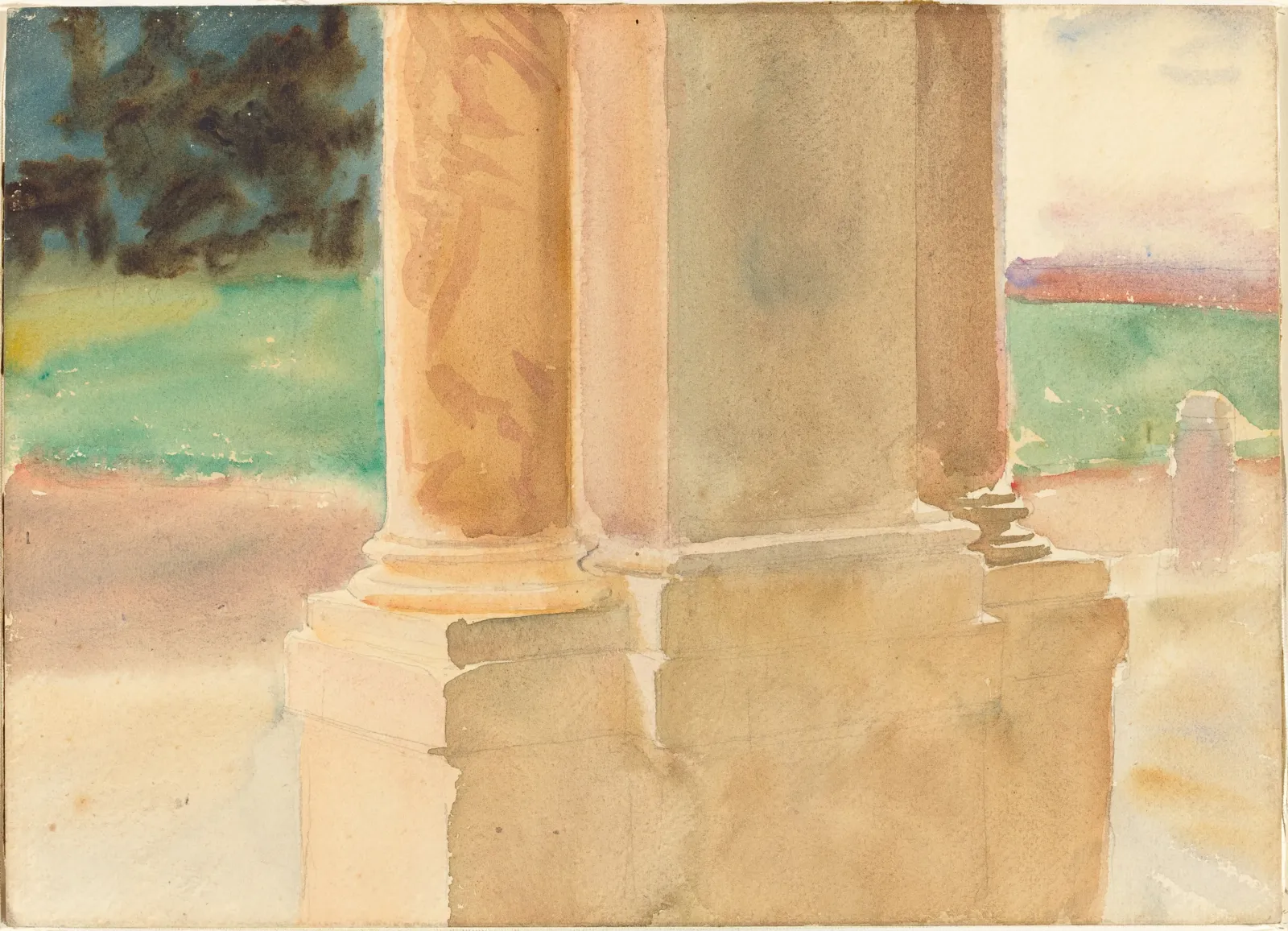 Frascati, Architectural Study, John Singer Sargent