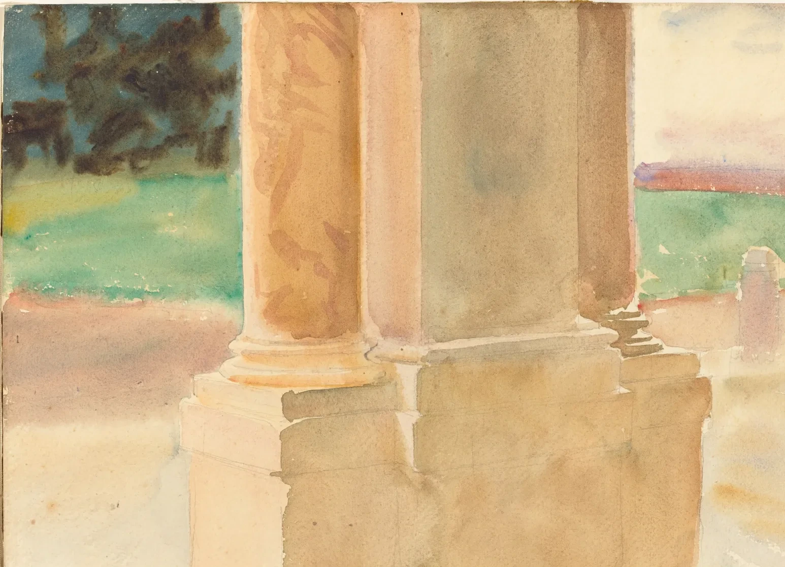 Frascati, Architectural Study, John Singer Sargent